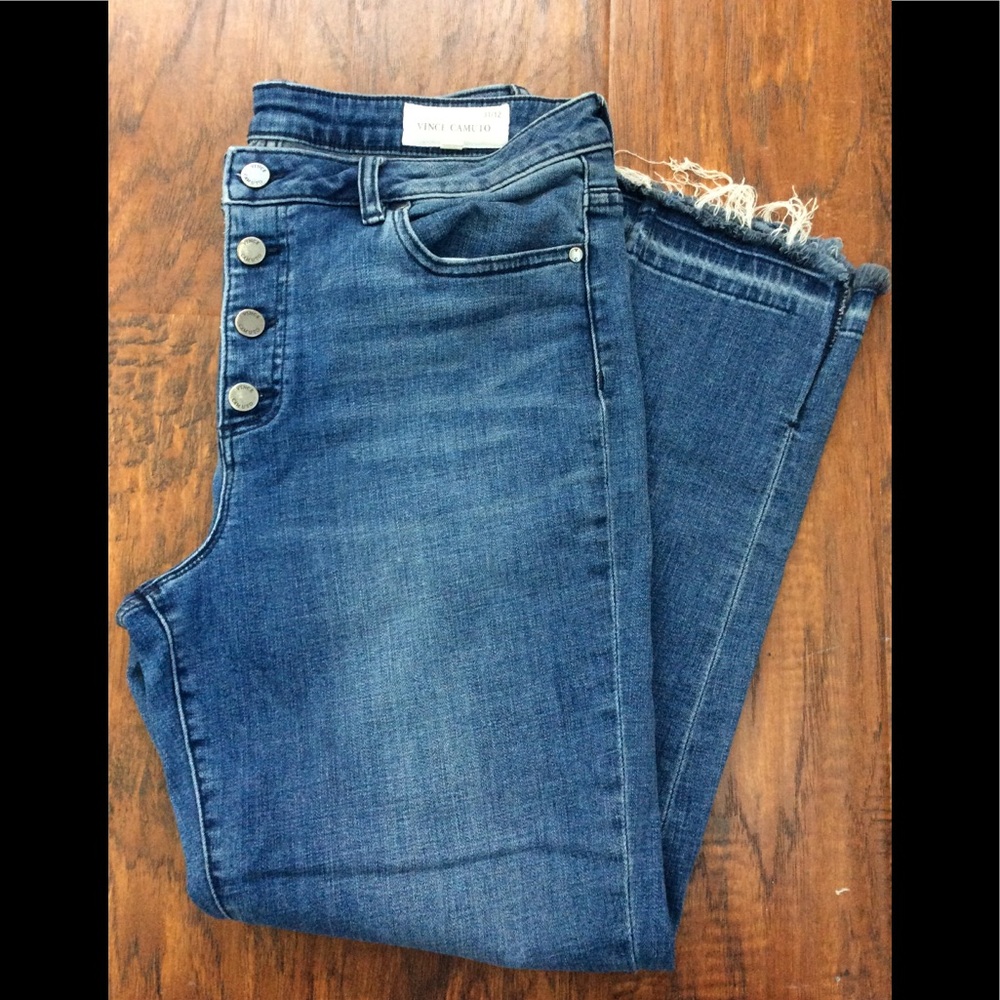 Vince Camuto Buttonfly  Skinny Leg Jeans 31/12